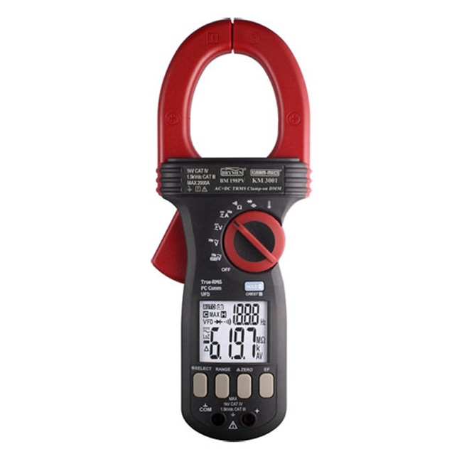 Kusum-Meco KM 3001 AC / DC TRMS Clamp-On Multimeter