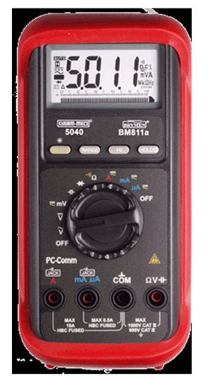 Kusum-Meco KM 5040 3 4/5 DIGIT 5000 Counts Digital Multimeter With Analog Bar Graph & RS232 Computer Interface 