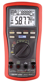>Kusum-Meco KM 887 TRMS Digital Insulation Multimeter with added VFD, capacitance & Temperature Function