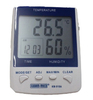 Kusum Meco KM 918A Digital Hygro-Thermometer With Clock & Alarm Function