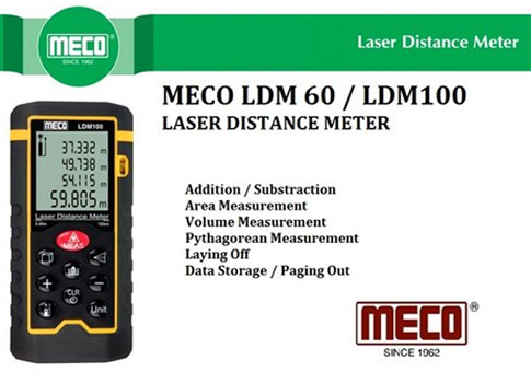 MECO LDM60 / LDM 100 LASER DISTANCE METER