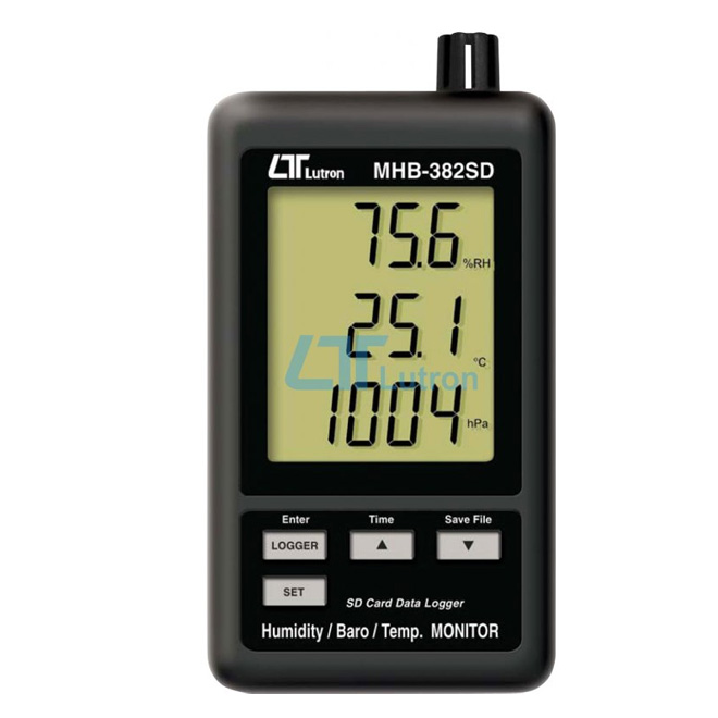 LUTRON MHB 382SD Humdity / Barometer / Temperature Data Recorder
