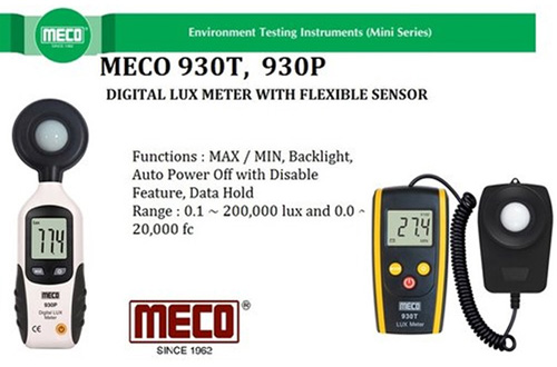 MECO 930T, 930P, Lux Meter