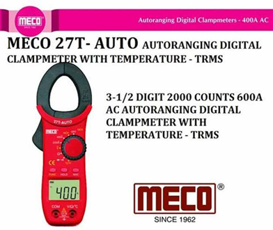 Meco 27-auto Digital Clamp Meter, Red