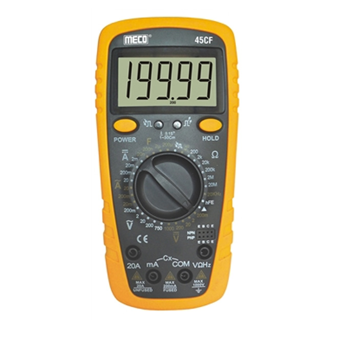 Meco 45CF 4-1/2 Digit 20,000 Count Digital Multimeter with Holster