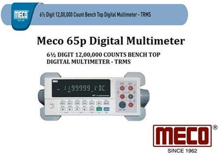 Meco 65P, 6 1/2 Digit 12,00,000 Counts Bench Top Digital Multimeter