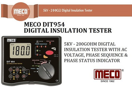 Meco DIT 954, 5KV Digital Insulation Tester
