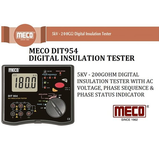 Meco DIT 954, 5KV Digital Insulation Tester