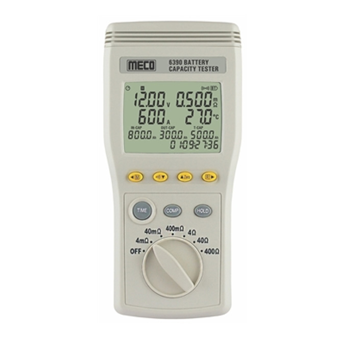 Meco Battery Capacity Tester with DC current adaptor for batteries upto 1200AH 6390