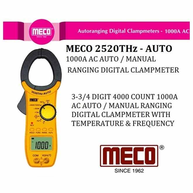 MECO Digital Clamp Meters 2520THz Auto